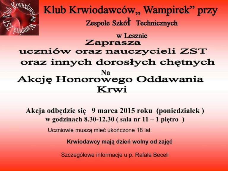 Akcja Krwiodawstwa w „Koniorze”
