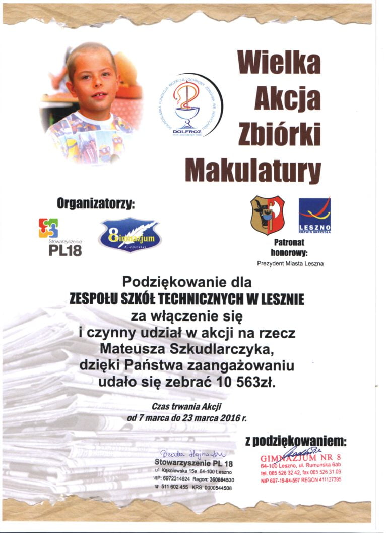 Wielka Akcja Zbiórki Makulatury