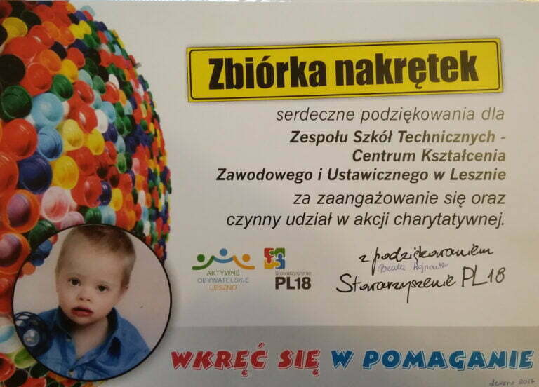Wkręć się w pomaganie – podziękowania