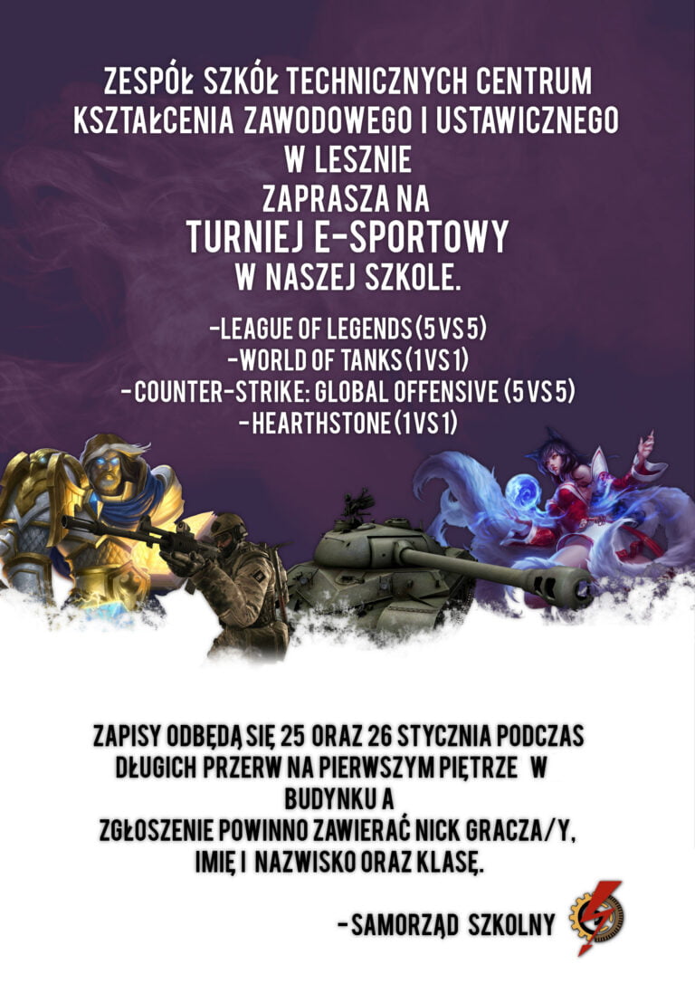 Turniej e-sportowy zapisy