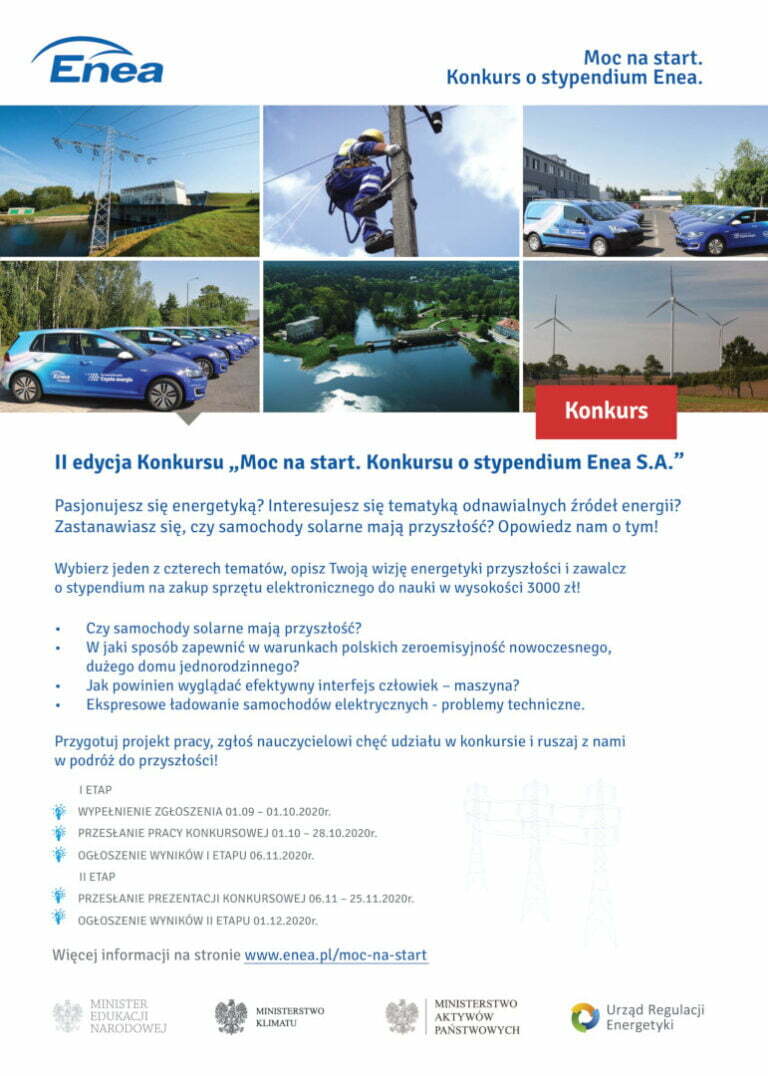 Moc na Start. Konkurs o Stypendium ENEA S.A.