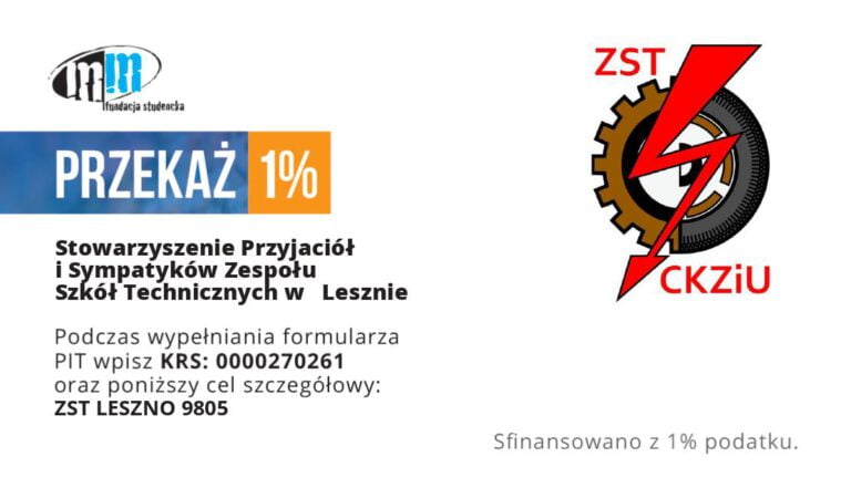 PODARUJ 1% NA STOWARZYSZENIE PRZYJACIÓŁ I SYMPATYKÓW ZST