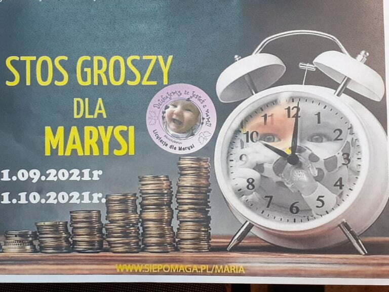 Stos groszy dla Marysi