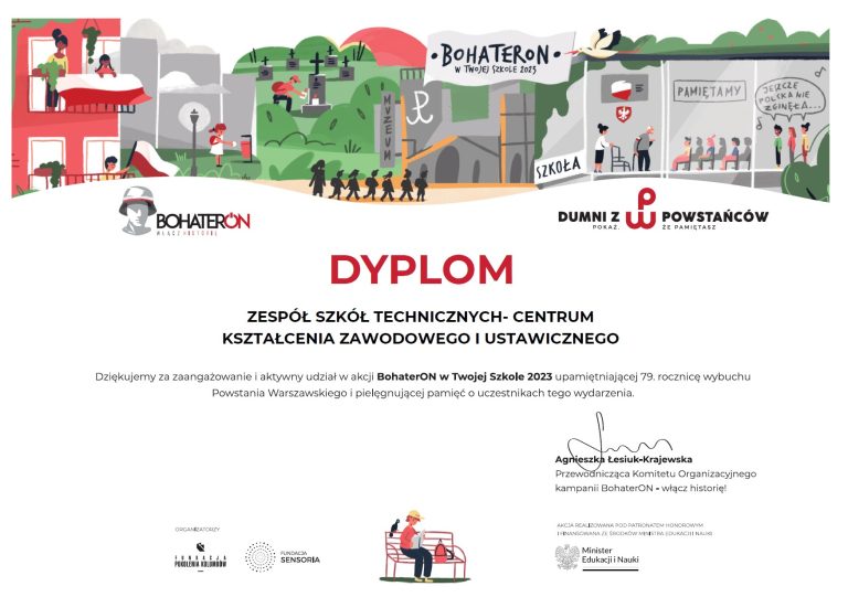 Podziękowania – „Młodzi głosują 2023” oraz „BohaterON w Twojej szkole 2023”