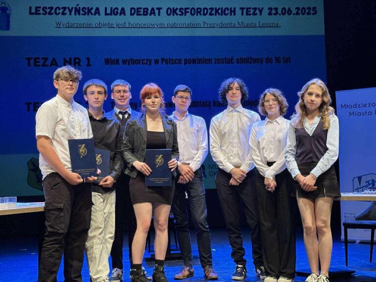 Ogromny sukces naszych uczniów w Leszczyńskiej Lidze Debat Oxfordzkich