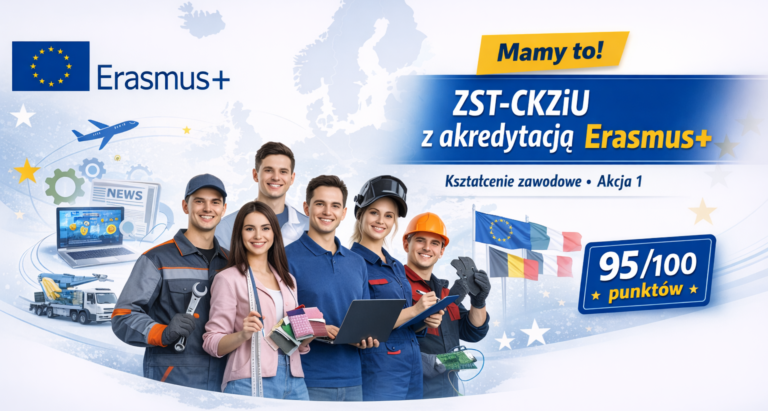 Szkoła z akredytacją Erasmus+ w sektorze kształcenia zawodowego