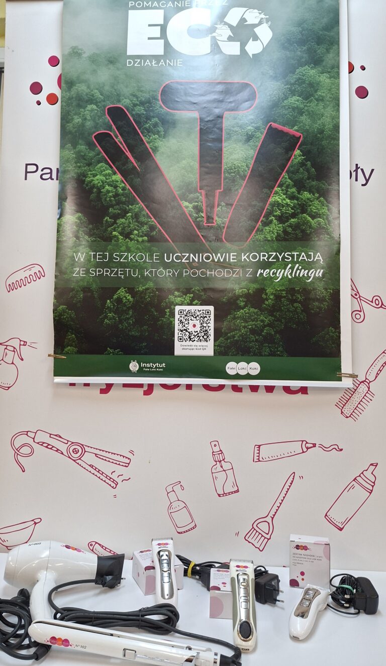 Ekologiczna współpraca technikum fryzjerskiego z marką Fale Loki Koki
