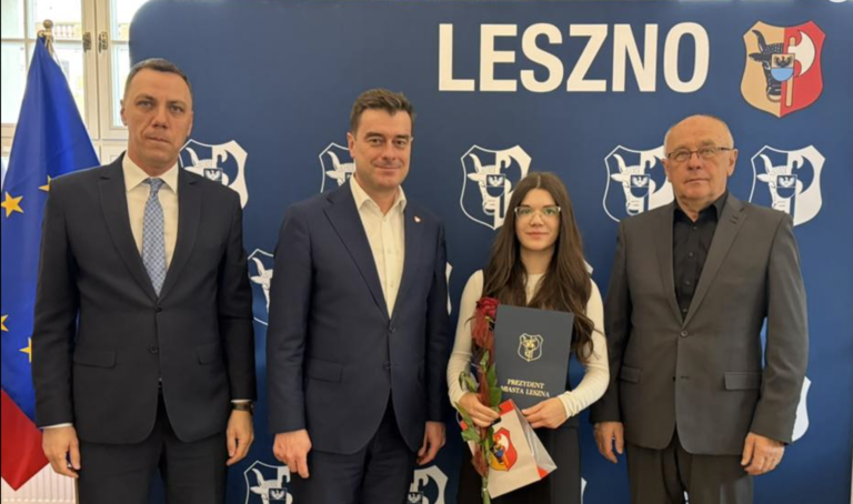 Sukces uczennicy ZST-CKZiU wśród stypendystów miasta Leszna